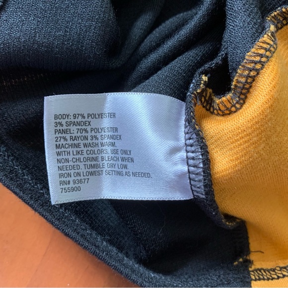 Worthington Medium Orange and Black Stretchy Top - Picture 5 of 6